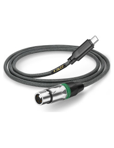 Cable de Audio USB C a XLR J&D 1 Metro para Micrófono