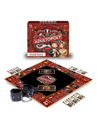 Adultopoly - Juego de Mesa para Parejas con Esposas - Momentum