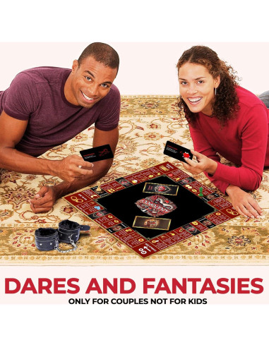 Adultopoly - Juego de Mesa para Parejas con Esposas - Momentum
