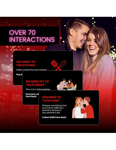 Adultopoly - Juego de Mesa para Parejas con Esposas - Momentum