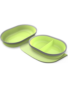 Juego de Alfombrilla y Cuencos SureFeed Verde - 3 Piezas 2