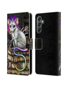 Cartera de Cuero Head Case Designs Sarah Richter Alquimia Rata Mágica para Samsung Galaxy A25 5G