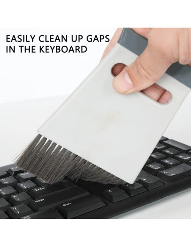 Juego Mini Escoba y Recogedor CHANHOO - Gris, 3 en 1