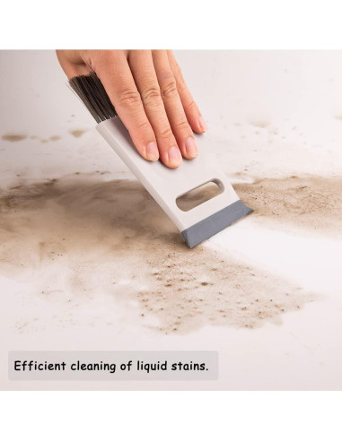 Juego Mini Escoba y Recogedor CHANHOO - Gris, 3 en 1