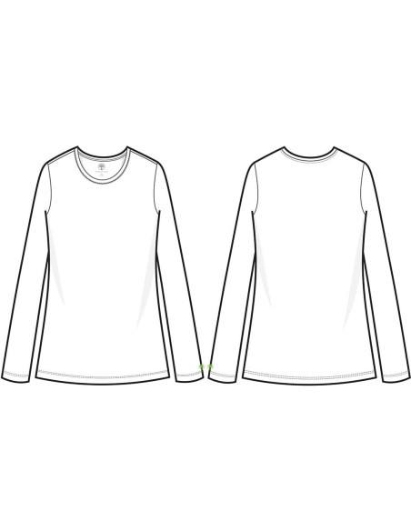 Camiseta de Scrub de Manga Larga Healing Hands 5047 para Mujeres