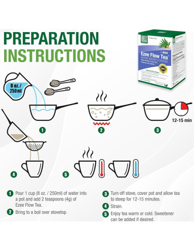 Té Ezee Flow Bell para Hombres - Apoyo Urinario Natural 120g