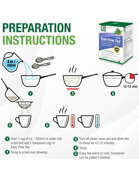 Té Ezee Flow Bell para Hombres - Apoyo Urinario Natural 120g