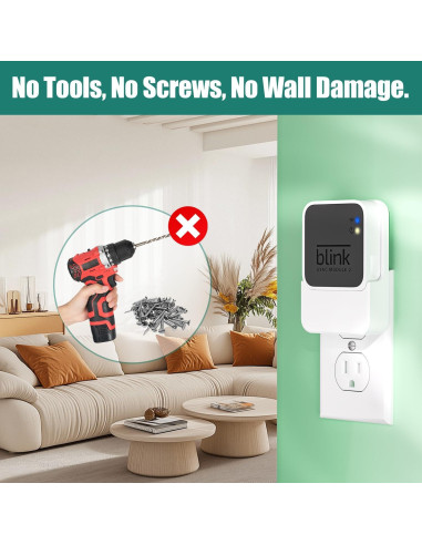 Soporte de Pared y Cargador Aaeytby para Blink Sync Module 2