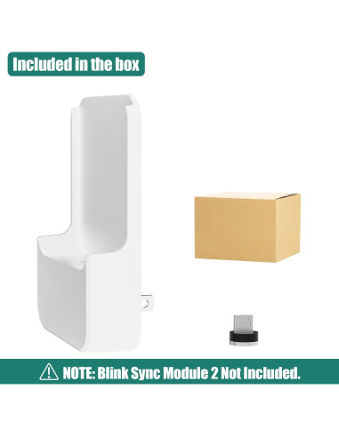 Soporte de Pared y Cargador Aaeytby para Blink Sync Module 2