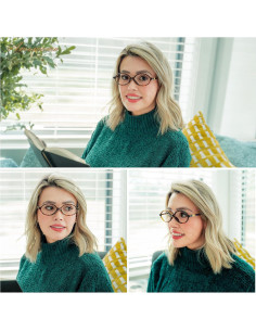 Gafas de lectura AMOMOMA con bloqueo de luz azul - 3 unidades 2