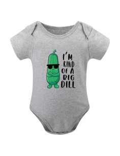 Bodysuit Divertido para Bebés Soy un Gran Pepinillo 0-3 Meses