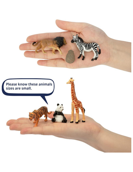 Figuras de Animales de la Selva Toymany 14 Piezas Mini