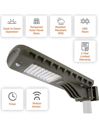 Luz Solar Exterior Gama Sonic 1620 Lúmenes con Sensor PIR