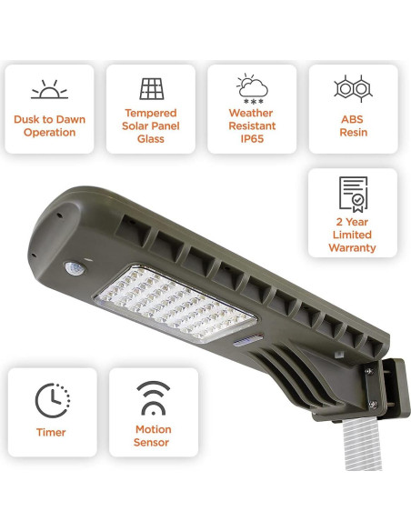 Luz Solar Exterior Gama Sonic 1620 Lúmenes con Sensor PIR