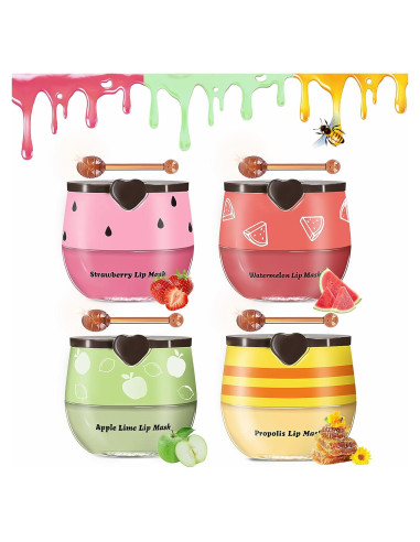 Bálsamo Labial de Miel Qawnfy - 4 Sabores Hidratantes