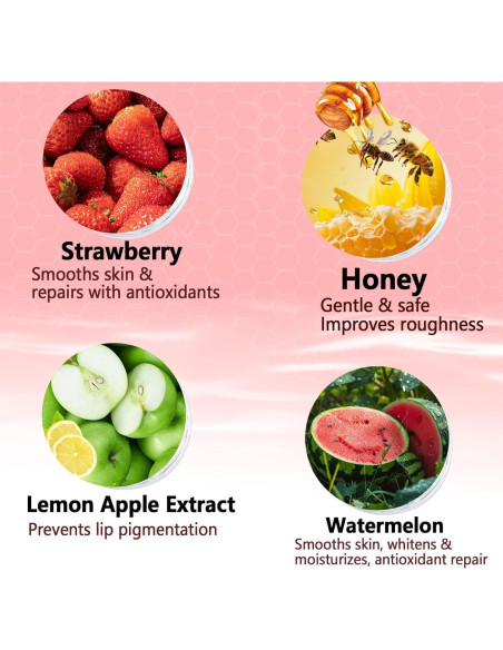 Bálsamo Labial de Miel Qawnfy - 4 Sabores Hidratantes