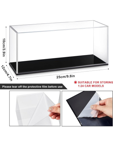 Caja de Exhibición Acrílica Juexica 2 Pcs para Modelos 1:24