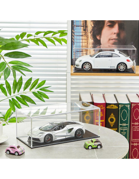 Caja de Exhibición Acrílica Juexica 2 Pcs para Modelos 1:24