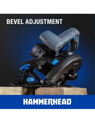 Sierra Circular Inalámbrica Hammerhead 20V 6.5" con Batería 2.0Ah