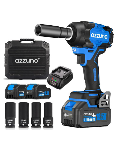 Llave de Impacto Eléctrica AZZUNO 1/2'' 800N.m Inalámbrica