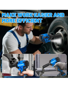 Llave de Impacto Eléctrica AZZUNO 1/2'' 800N.m Inalámbrica 2