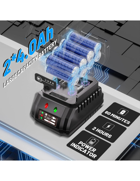 Llave de Impacto Eléctrica AZZUNO 1/2'' 800N.m Inalámbrica