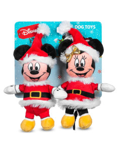 Conjunto Juguetes de Peluche para Perros Disney Mickey y Minnie 15 cm