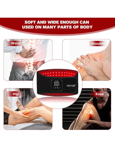 Cinturón de terapia de luz roja TUOYR RLT-S23 para dolor