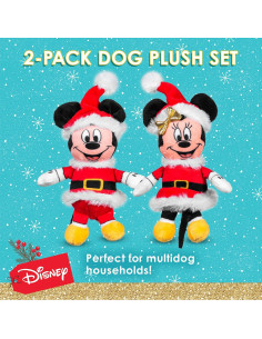 Conjunto Juguetes de Peluche para Perros Disney Mickey y Minnie 15 cm 2