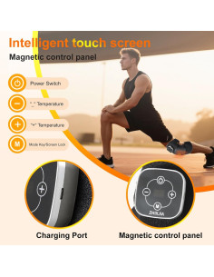 Masajeador de Rodilla Inalámbrico ZHIXJIA con Luz Roja y Calor 2