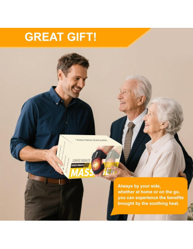 Masajeador de Rodilla Inalámbrico ZHIXJIA con Luz Roja y Calor