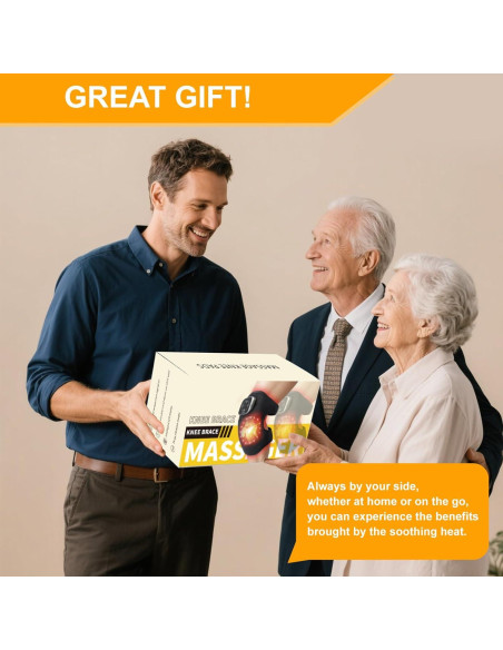 Masajeador de Rodilla Inalámbrico ZHIXJIA con Luz Roja y Calor