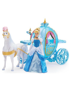 Juego de Muñeca Cenicienta Disney Deluxe con Caballo y Carroza