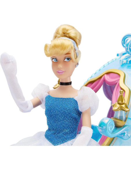 Juego de Muñeca Cenicienta Disney Deluxe con Caballo y Carroza