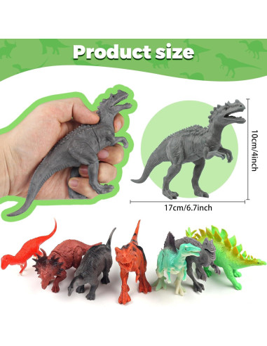 Set de 36 Figuras de Dinosaurios DOITEM para Niños 8 Años