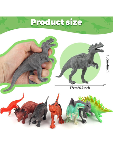 Set de 36 Figuras de Dinosaurios DOITEM para Niños 8 Años Set de 36 Figuras de Dinosaurios DOITEM para Niños 8 Años