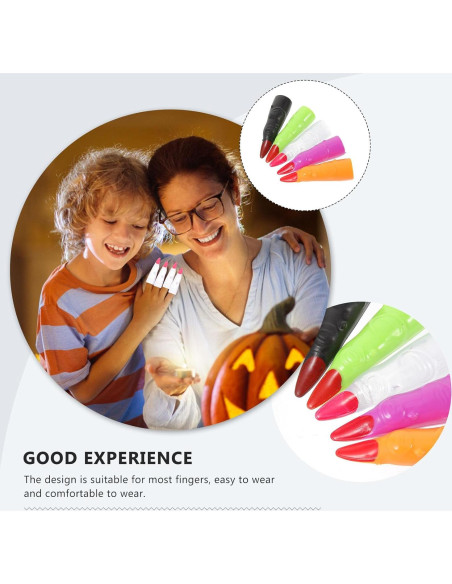 Cubre Uñas de Halloween POPETPOP 30 Pcs Coloridos