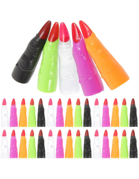 Cubre Uñas de Halloween POPETPOP 30 Pcs Coloridos