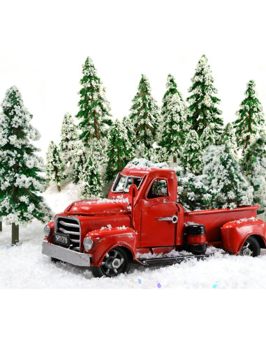 35 Árboles de Navidad Miniatura FOIMAS - Decoración Pino Nevado