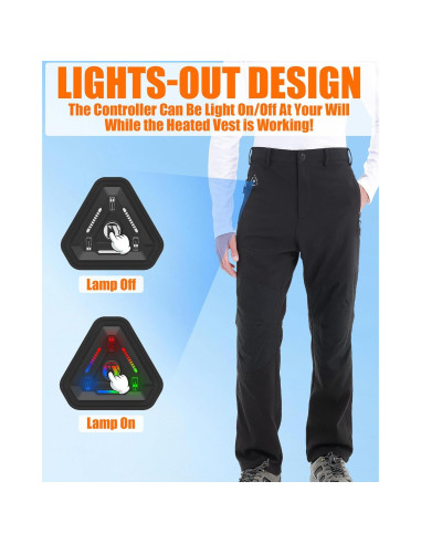 Pantalones Calentados Softshell Impermeables para Hombre RTAX-021P