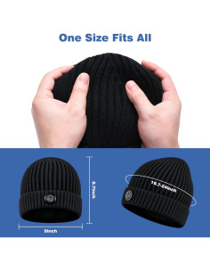 Gorro Calentado Unisex 7.4V 7000mAh para Invierno 2