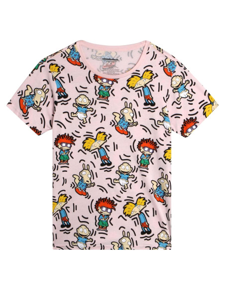 Camiseta Gráfica Unisex Nickelodeon Rugrats Cuello Redondo S-XL