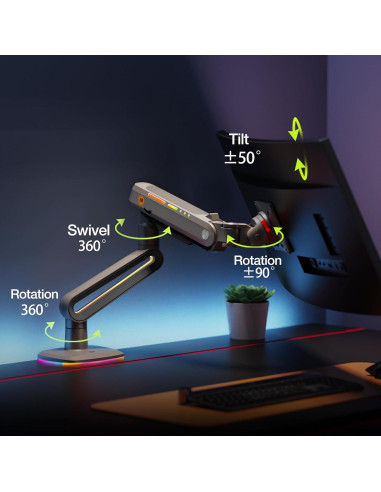 Brazo de Monitor Gaming NB F6 para Pantallas de 32 a 60"