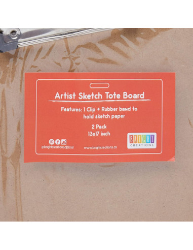 Tableros de Dibujo Bright Creations - Paquete de 2, 33x43 cm