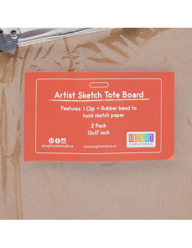 Tableros de Dibujo Bright Creations - Paquete de 2, 33x43 cm