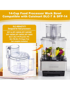 Kit de Tazón de Trabajo Cuisinart DLC-005AGTXT1 14 Tazas 2