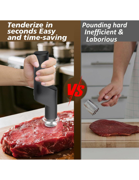 Ablandador de Carne Eléctrico YOTAN 37 Agujas Acero Inoxidable