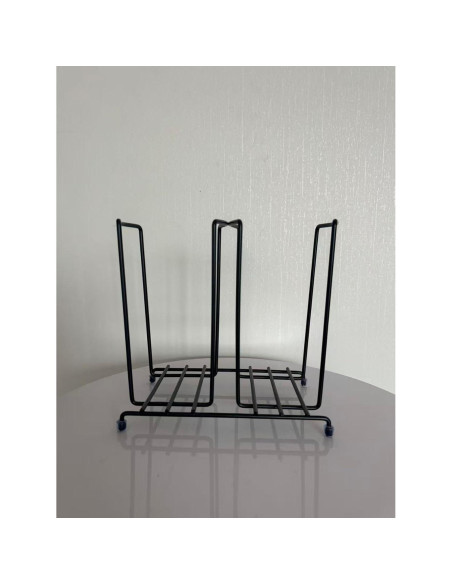 Dispensador de Tazas de Café Organizador de Metal 2 Compartimentos