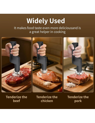 Ablandador de Carne Eléctrico YOTAN 37 Agujas Acero Inoxidable