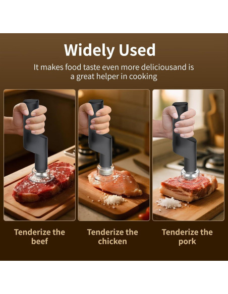 Ablandador de Carne Eléctrico YOTAN 37 Agujas Acero Inoxidable